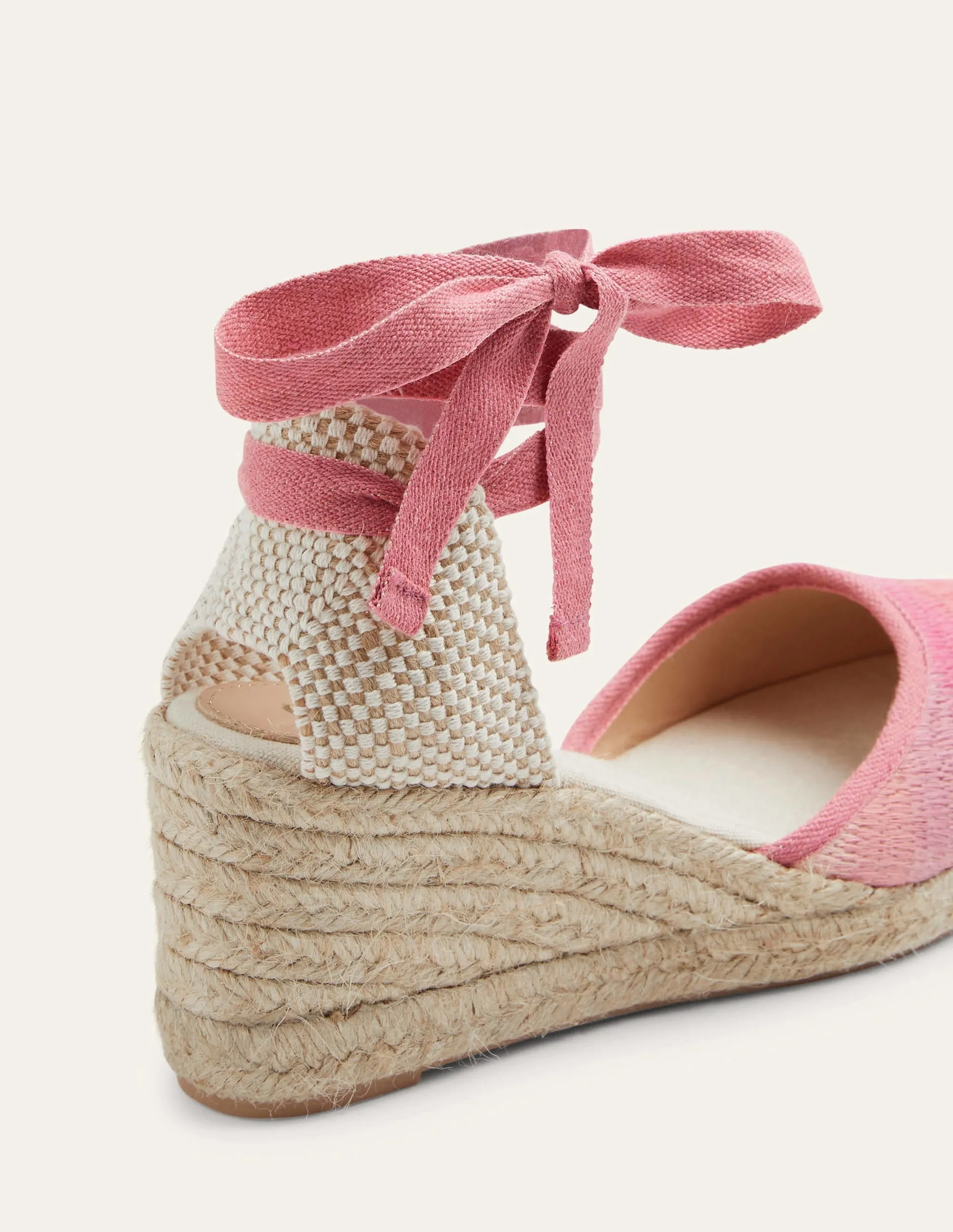 Cassie Espadrilles mit Keilabsatz-Wildrose, Schimmernd