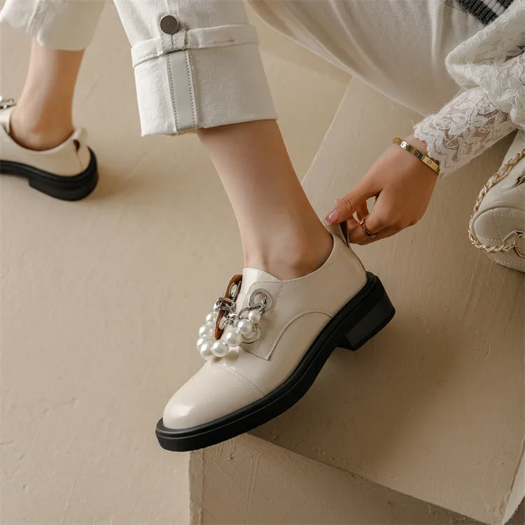 Casual Round Toe Platform Flats Slip on Woman