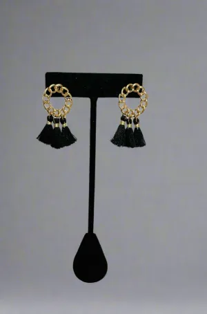 Chain Metal Tassel Earrings