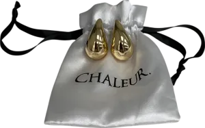 chaleur Metallic Gold Chunky Earrings