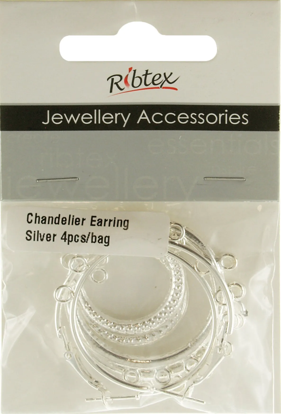 CHANDELIER EARRINGS SILVER 2 SETS