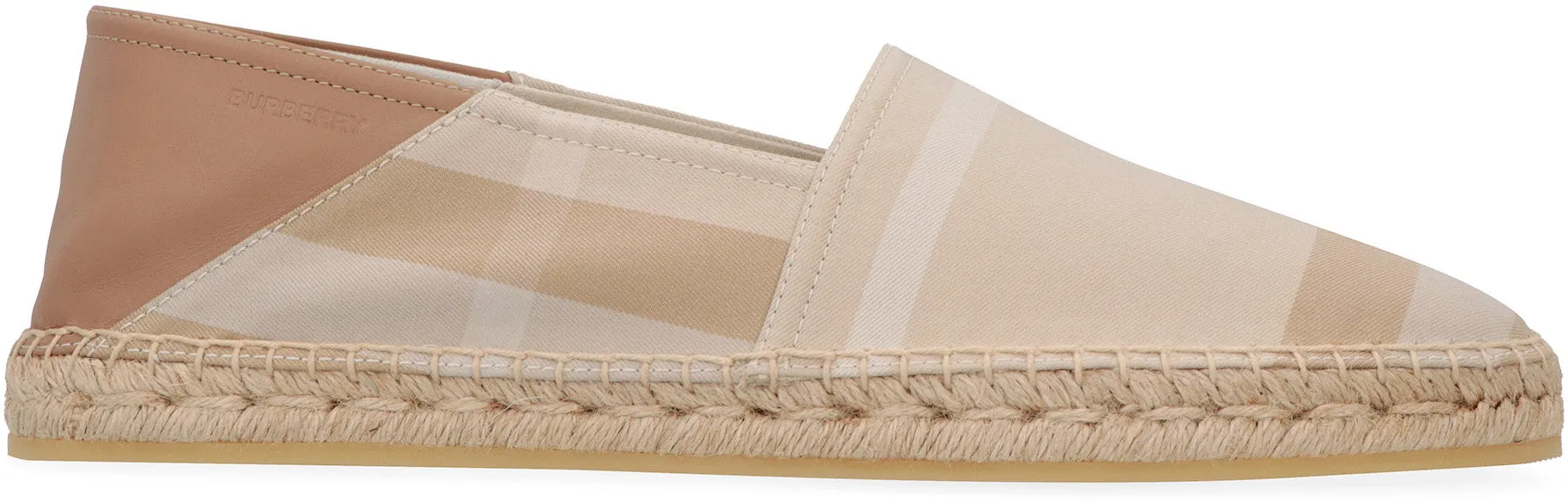 Checked canvas espadrilles