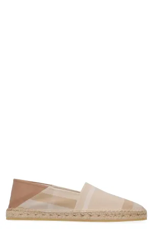 Checked canvas espadrilles