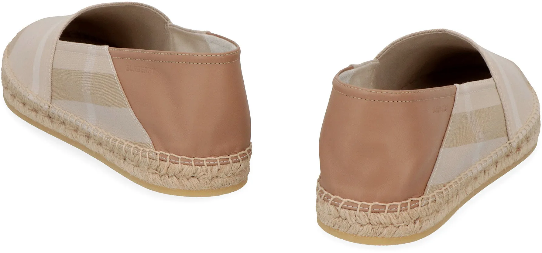 Checked canvas espadrilles