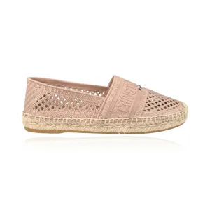 Christian Dior Dusty Pink Mesh Granville Espadrille Flats