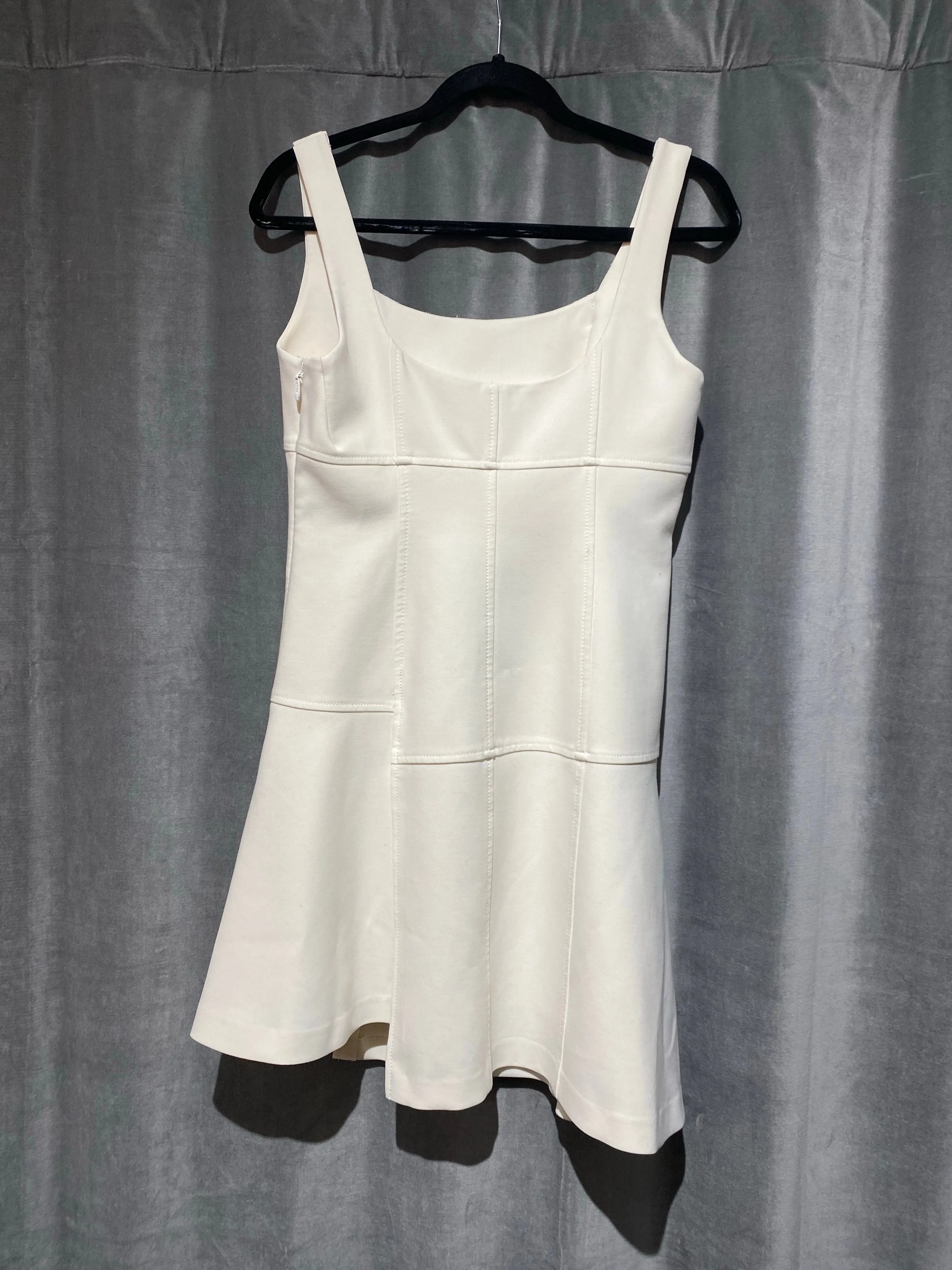 Cinq 'a Sept Cream Sleeveless Fit and Flare Dress