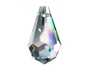 Clear Chandelier Crystals Drop Beads, 20mm Lead Crystal Pack of 10