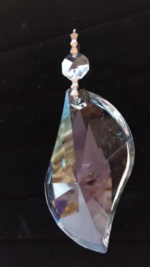 Clear S-Shape Chandelier Crystals Ornament,, Asfour Lead Crystal #922