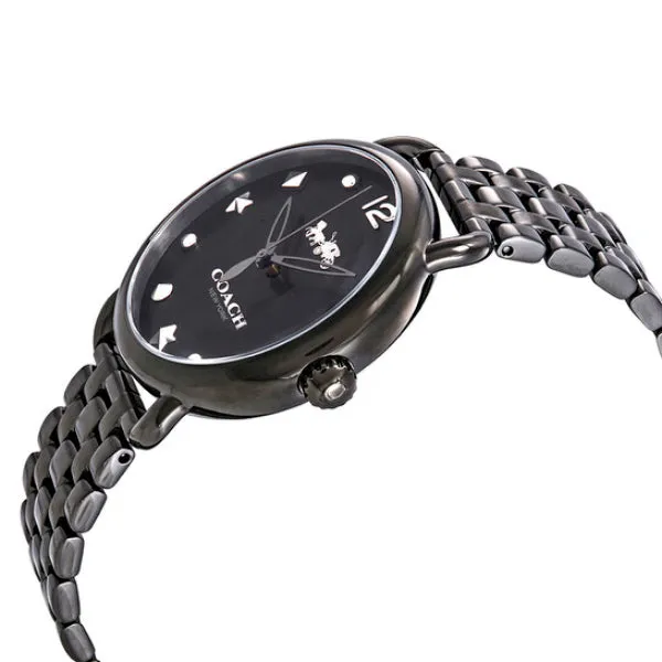 Coach Delancey Black Stainless Steel Black Dial Quartz Watch for Ladies - 14502812