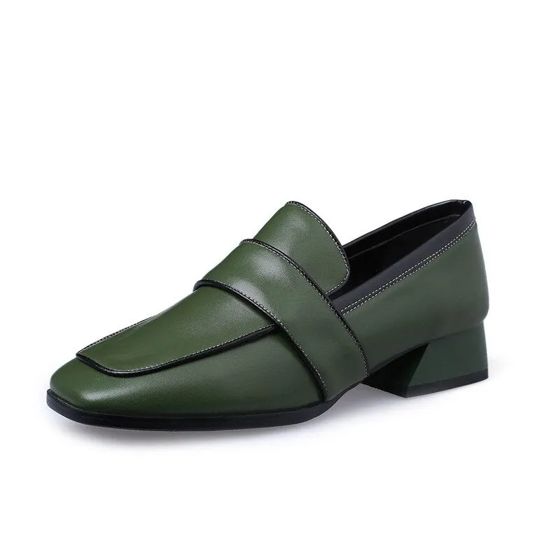 Creamtopmall Square Toe Casual Shoes