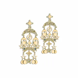 Crescent Chandelier Earrings