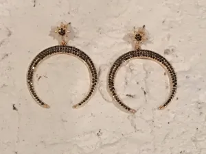 Crescent Star Earrings
