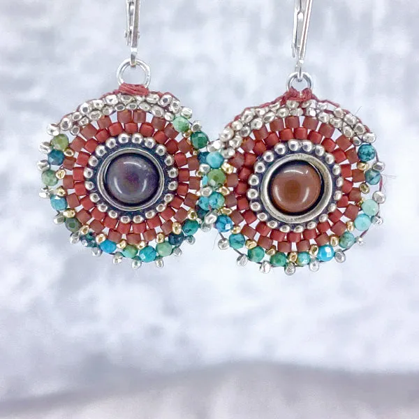 Crimson Core Earrings