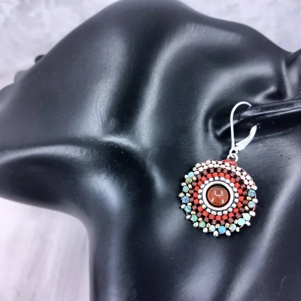 Crimson Core Earrings
