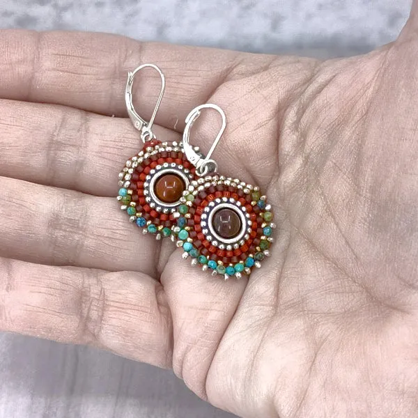 Crimson Core Earrings