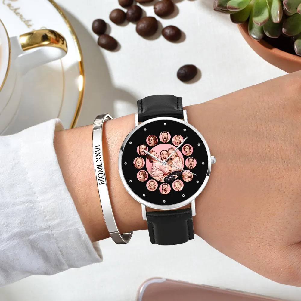 Custom Family Photo Watch Collage 13 Pictures 40mm