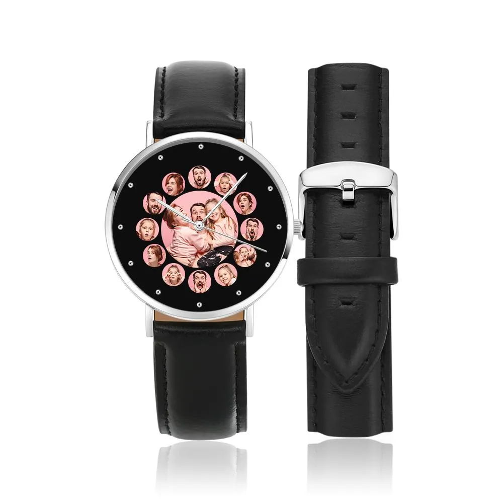 Custom Family Photo Watch Collage 13 Pictures 40mm