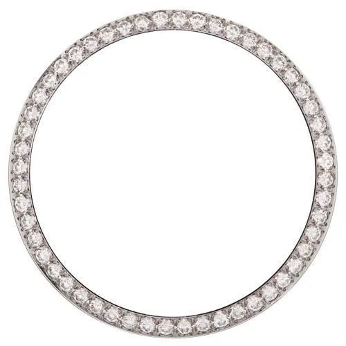Custom Genuine Diamond Bezel To Fit Rolex Date 34 Mm Watch Bead Set 1.5 Ct