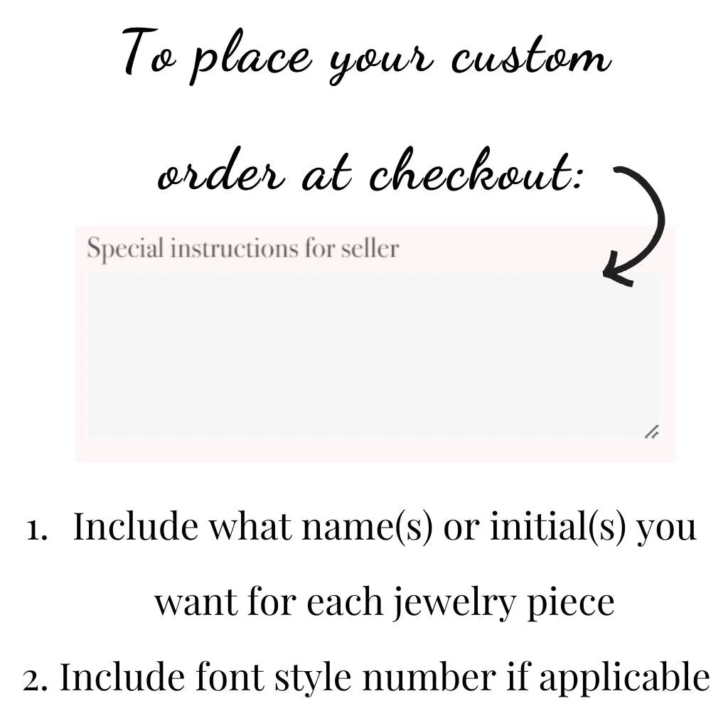 Custom Initial Monogram Stud Earrings