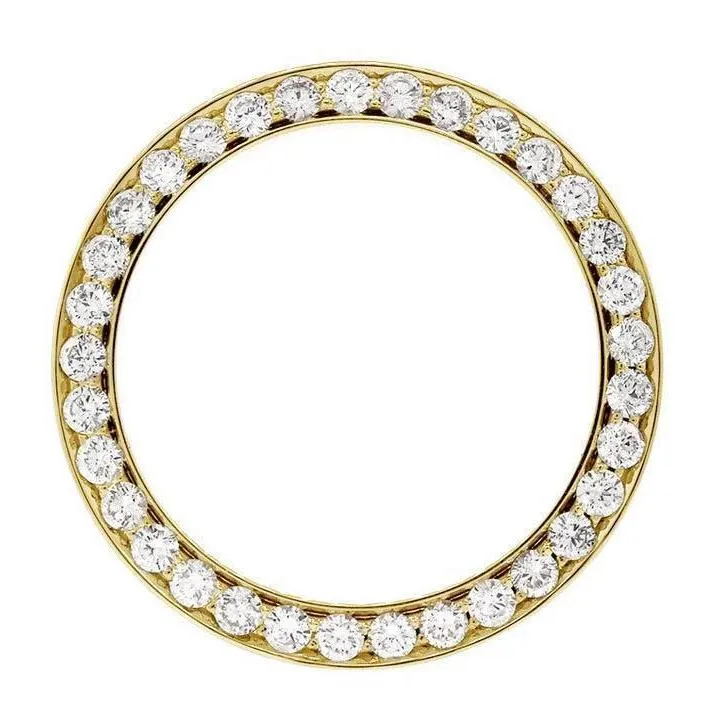 Custom Mined Diamond Bezel To Fit Rolex Datejust 44 Mm Watch 5 Carats