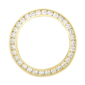 Custom Mined Diamond Bezel To Fit Rolex Datejust Or Date All Watch Models 3 Ct. 26 Mm