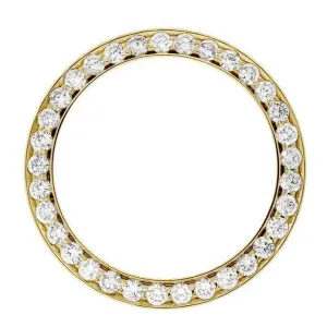 Custom Mined Diamond Bezel To Fit Rolex Watch 36 Mm Watch 4 Carats