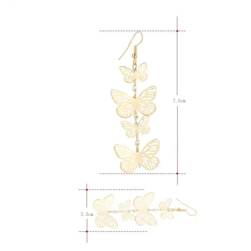 Dance of Spring -- Butterly Dangle Earrings