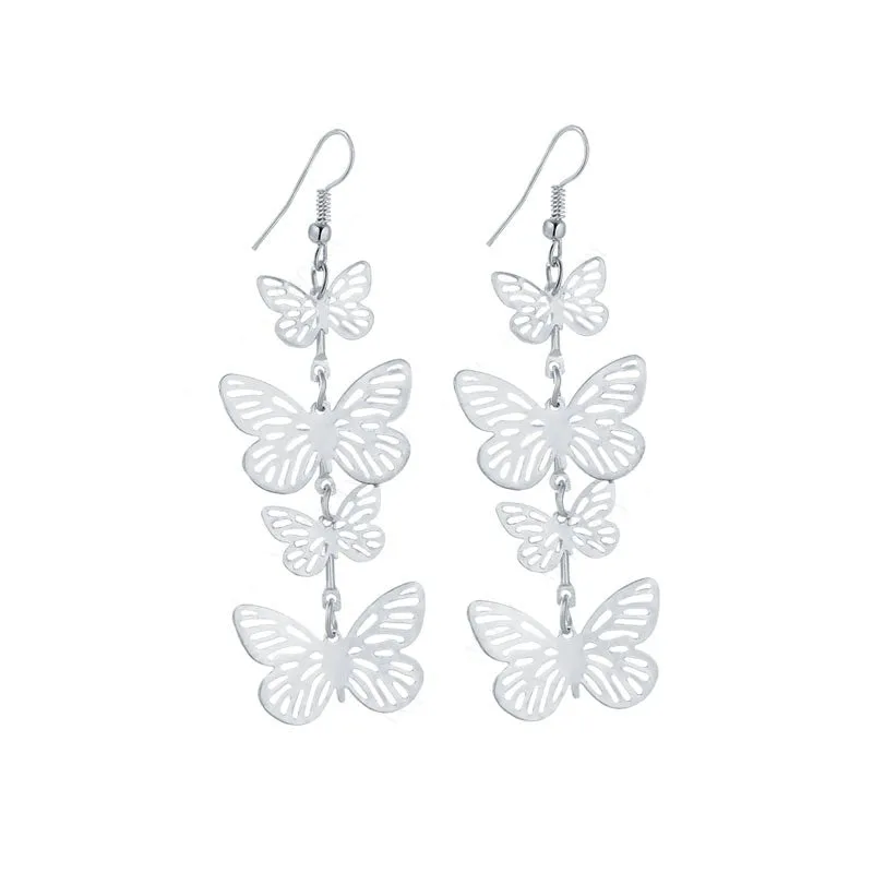 Dance of Spring -- Butterly Dangle Earrings