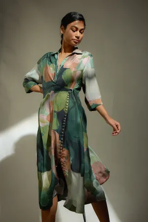 Decked up Paint Print dress