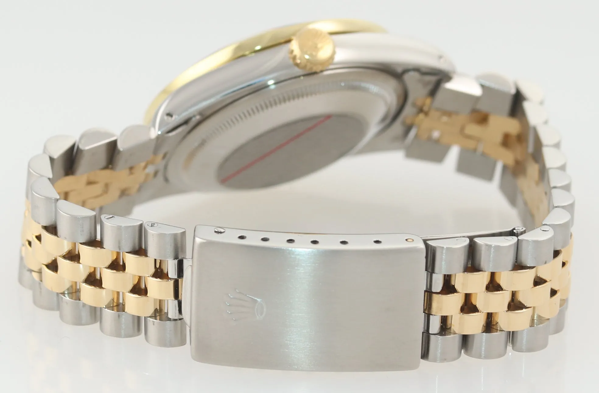 DIAMOND BEZEL Rolex DateJust 16233 Two-Tone 18K Yellow Gold MOP Jubilee Watch