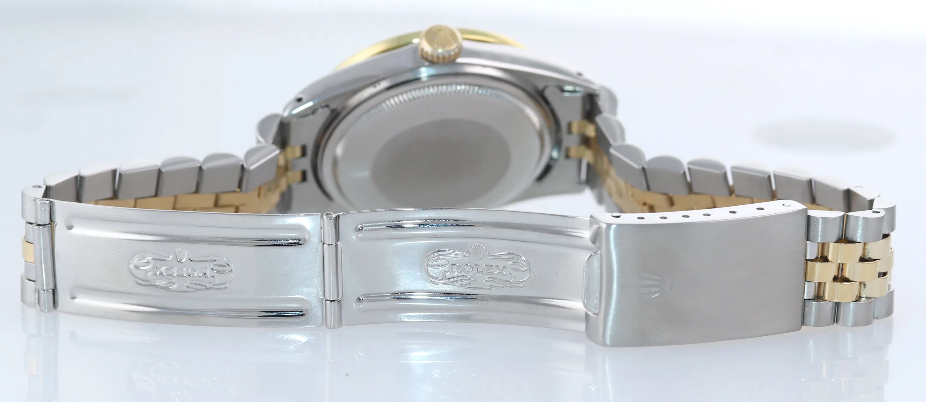 DIAMOND Bezel Rolex DateJust 36mm 16013 Diamond Bezel MOP Dial Watch Box