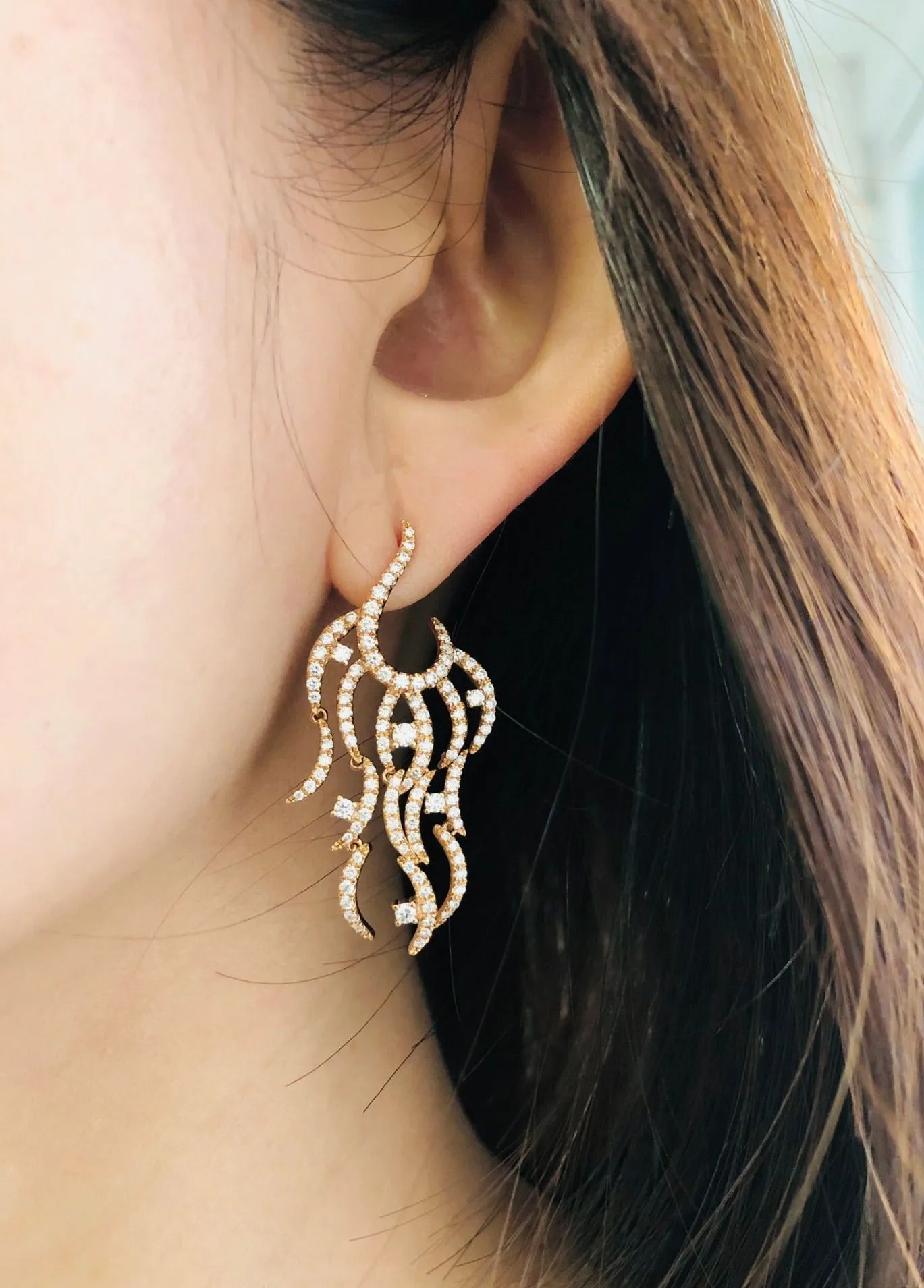 Diamond Chandelier Earrings