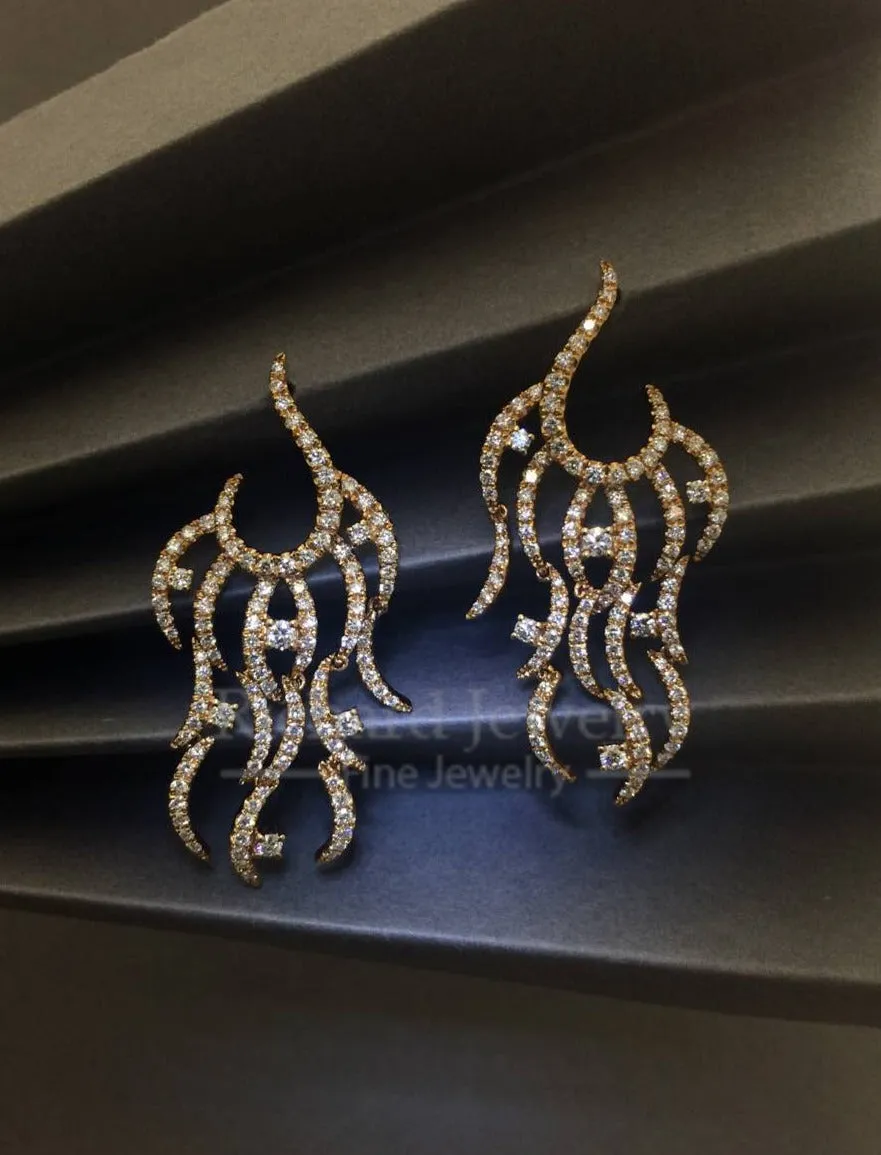 Diamond Chandelier Earrings