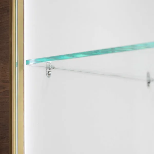 DM140 Custom Lighting Wall Display Cabinet with Back Mirror