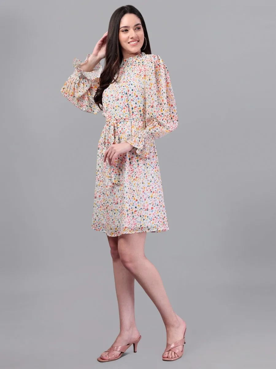 Doted Multi Color dress