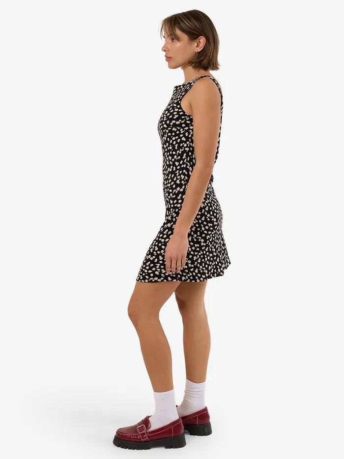 DOUBLE VISION XAVIER BIAS MINI DRESS - BLACK