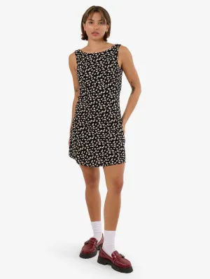 DOUBLE VISION XAVIER BIAS MINI DRESS - BLACK