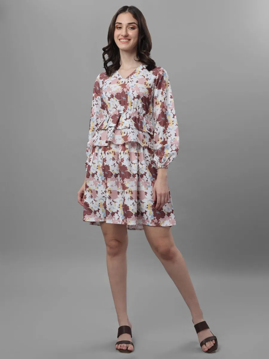 dresses for Women western wear floral Multi Color