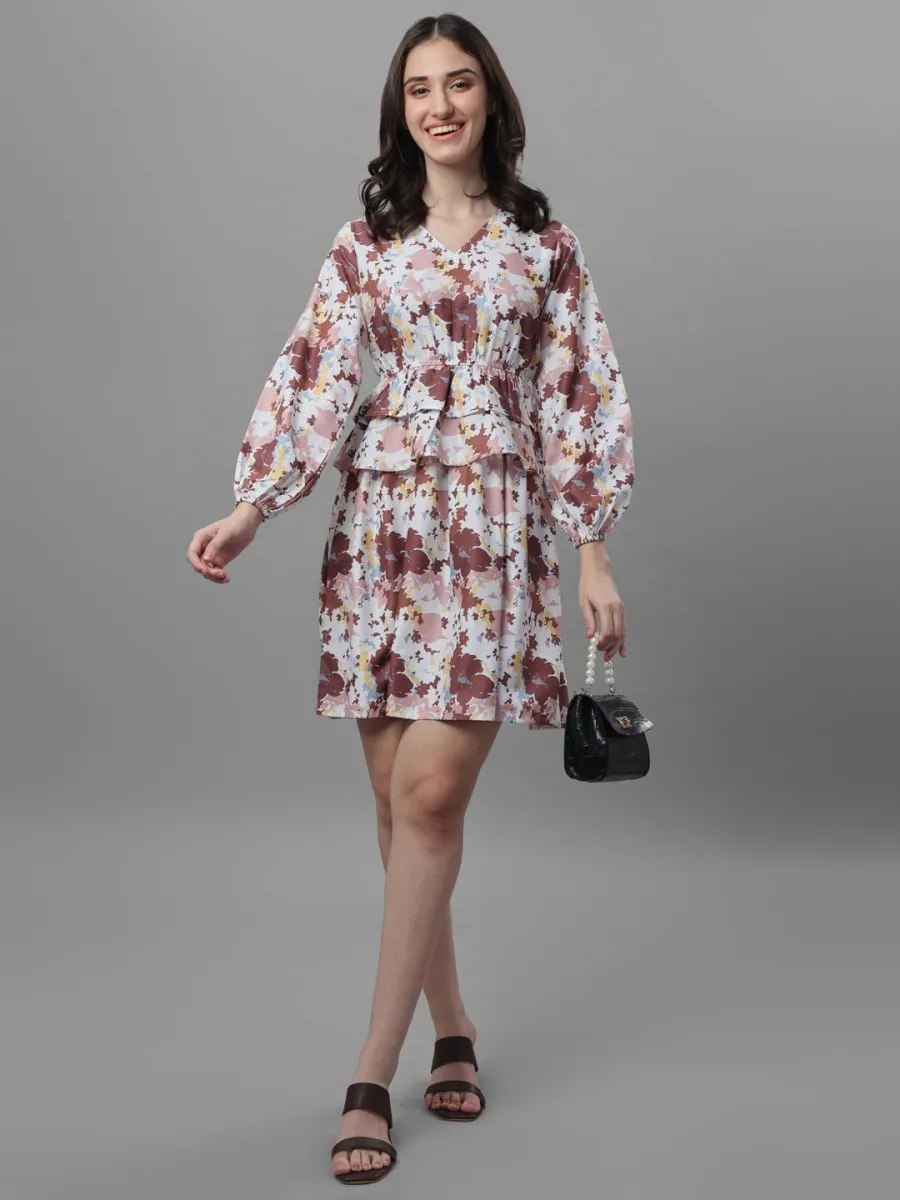 dresses for Women western wear floral Multi Color