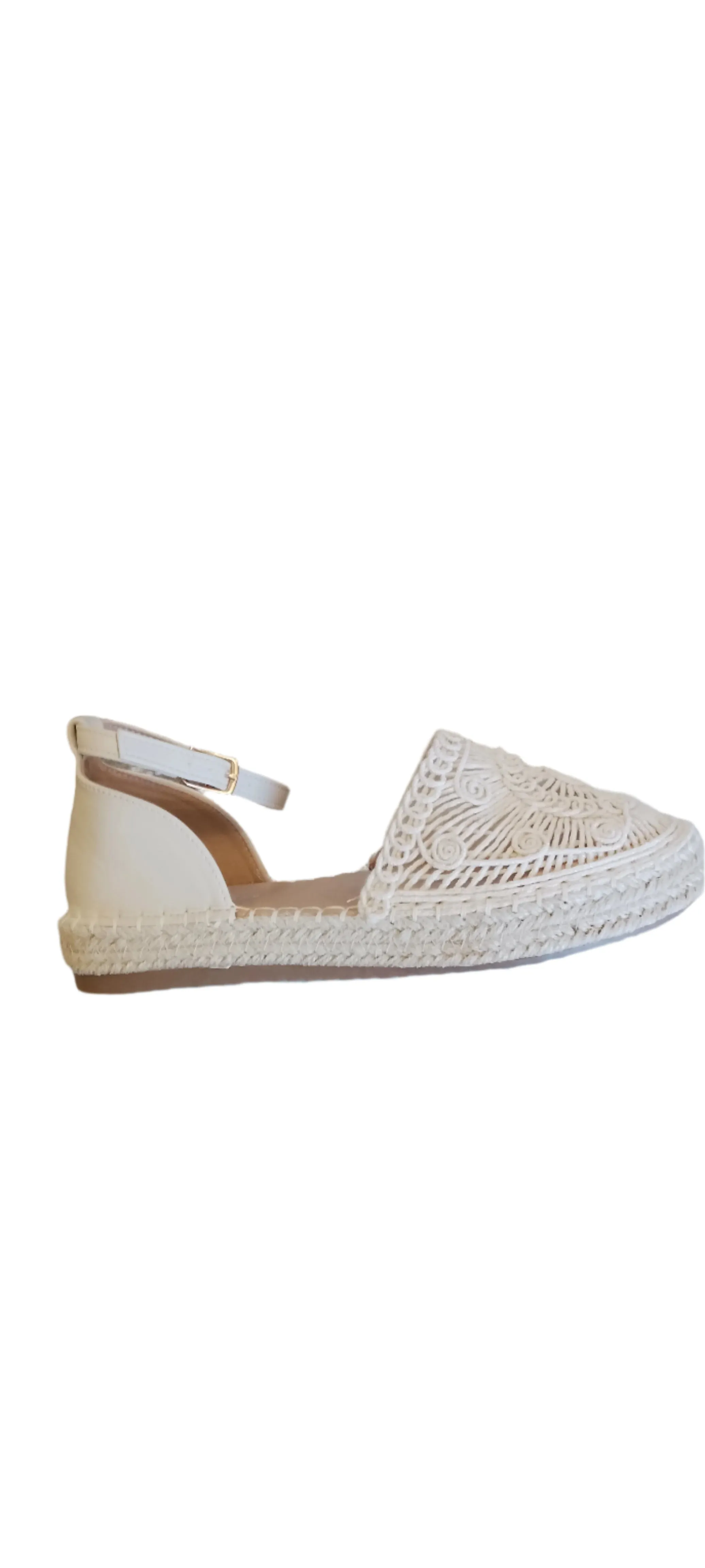 Dunlop @ Lotus Crochet Espadrille in Sage or Cream