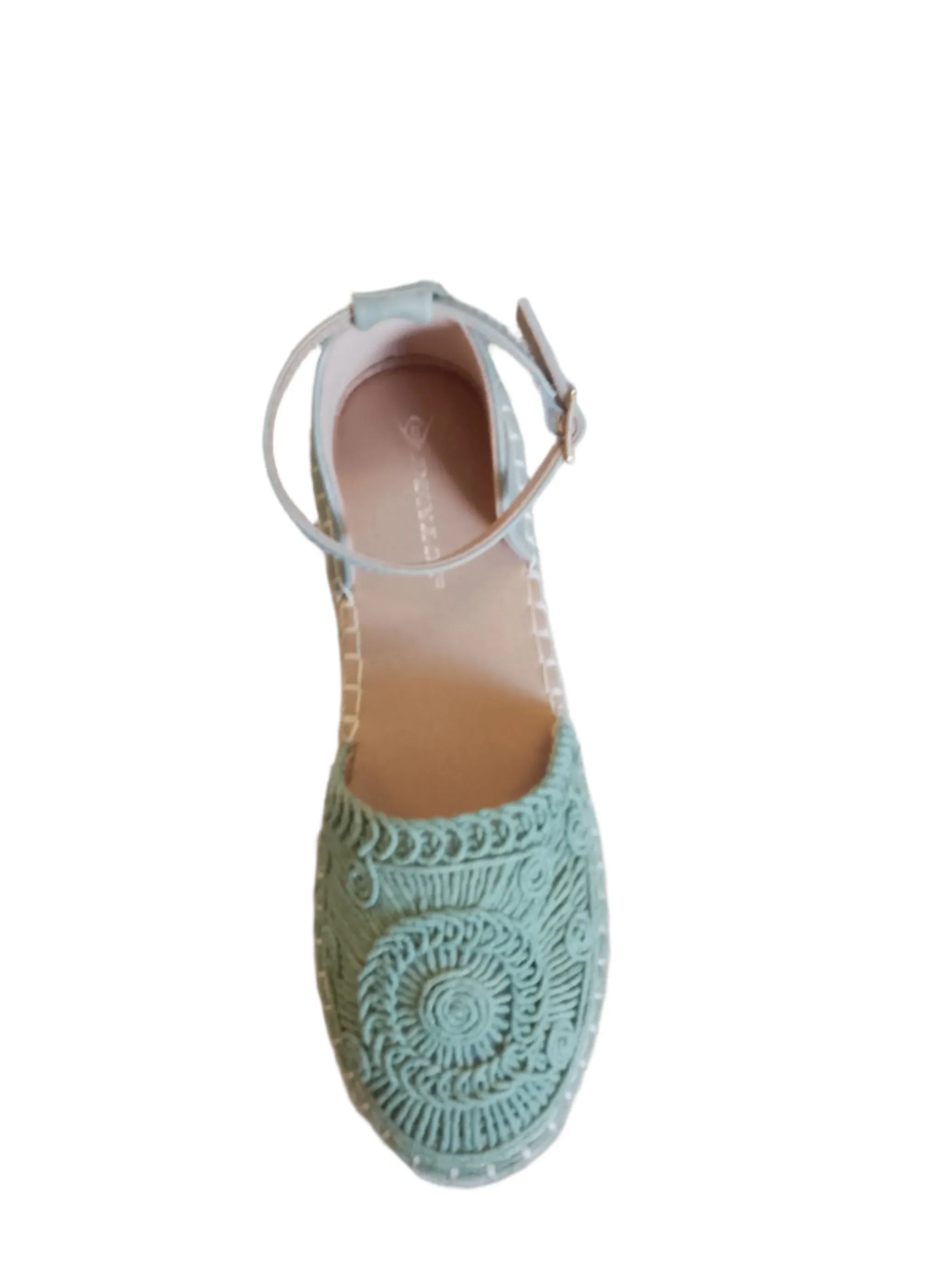 Dunlop @ Lotus Crochet Espadrille in Sage or Cream