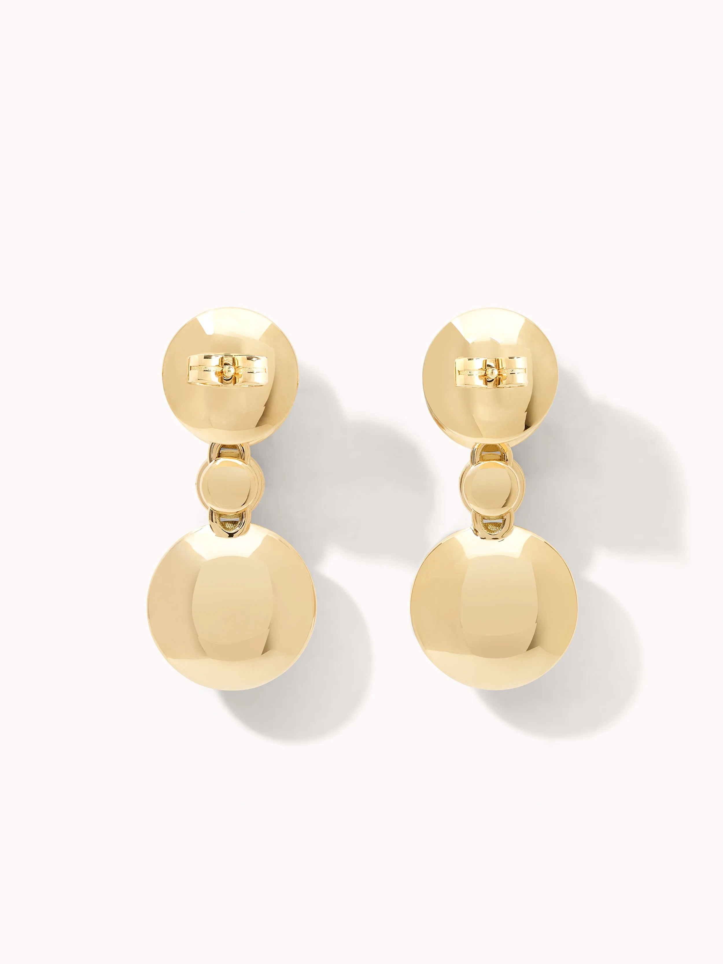 Earrings BOUTON 2 Cabochons 'Sand' / Classic 'Sand' / Classic