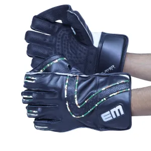 EM MSD Player Edition Cricket Wicket Keeping Gloves Mens Size