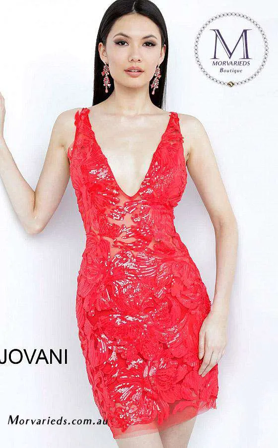 Embellished Fitted Cocktail Dress Jovani 4552