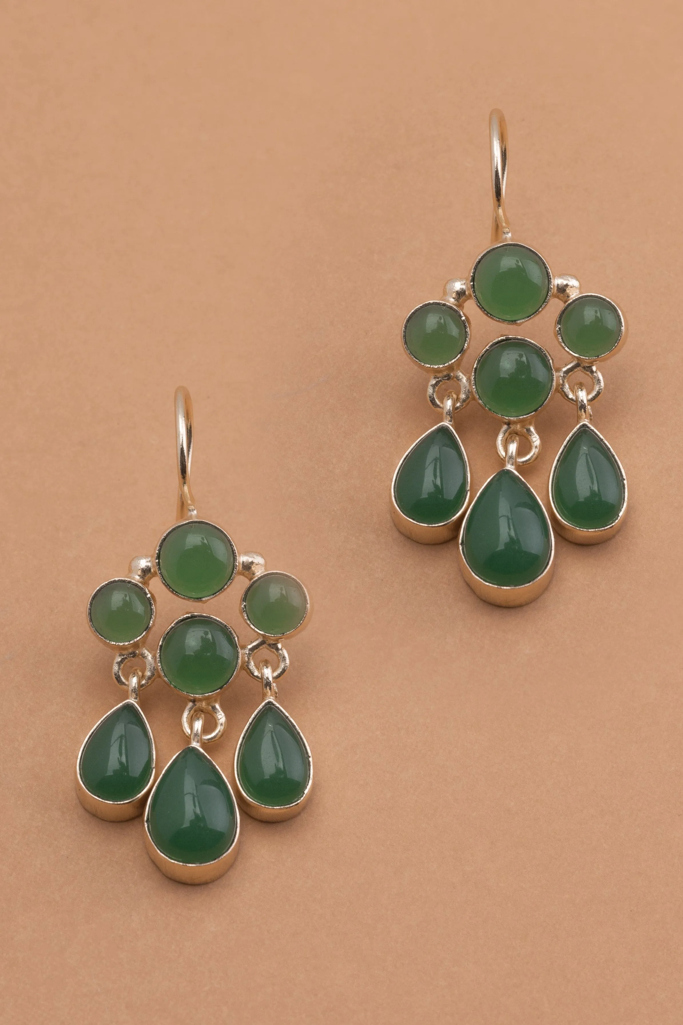 Emerald Chandelier Earrings