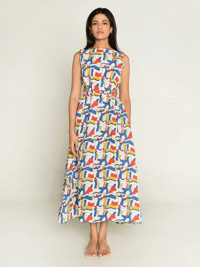 Escher Side Cut Dress