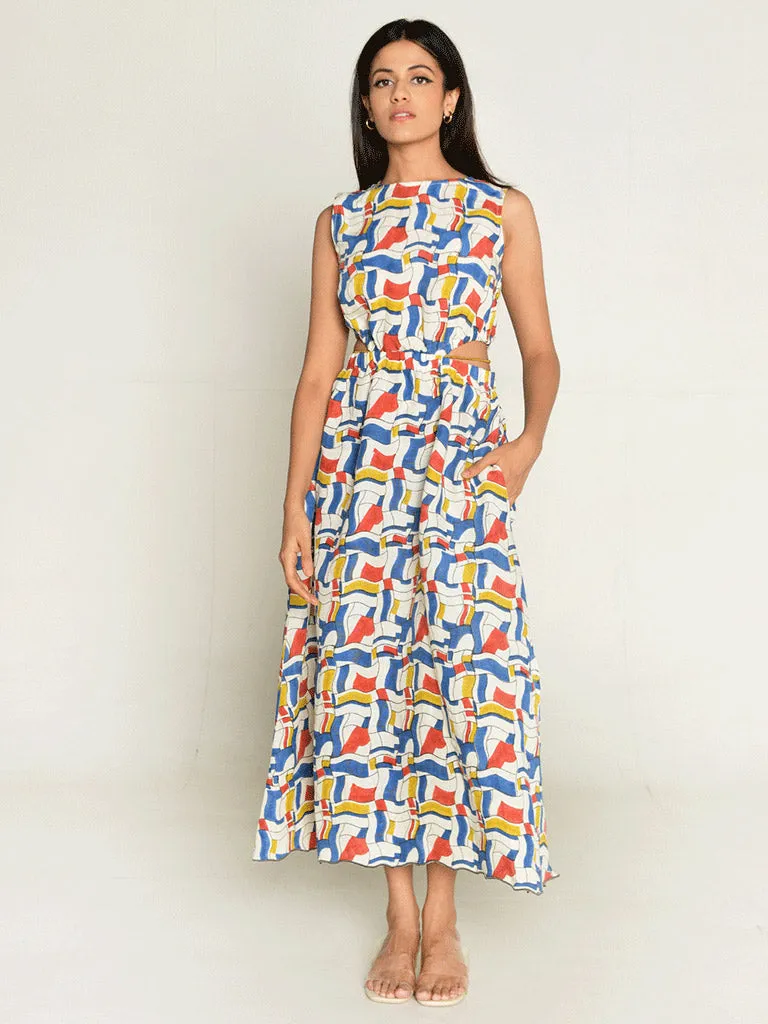 Escher Side Cut Dress