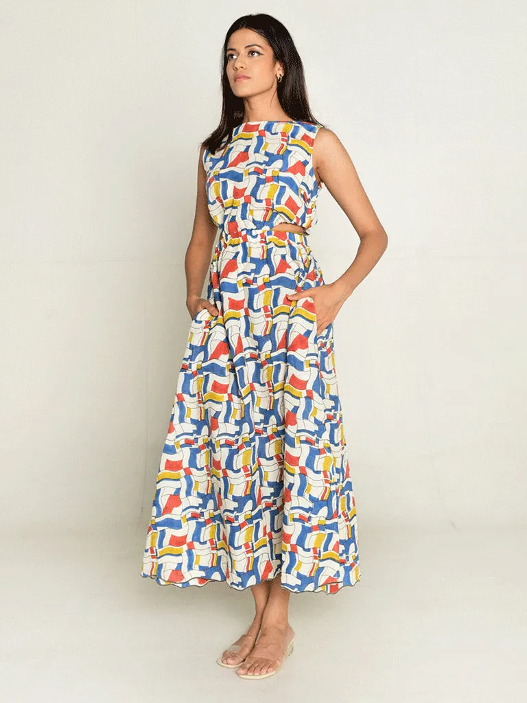 Escher Side Cut Dress