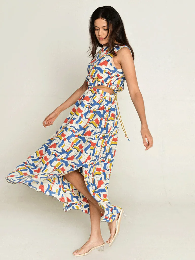 Escher Side Cut Dress