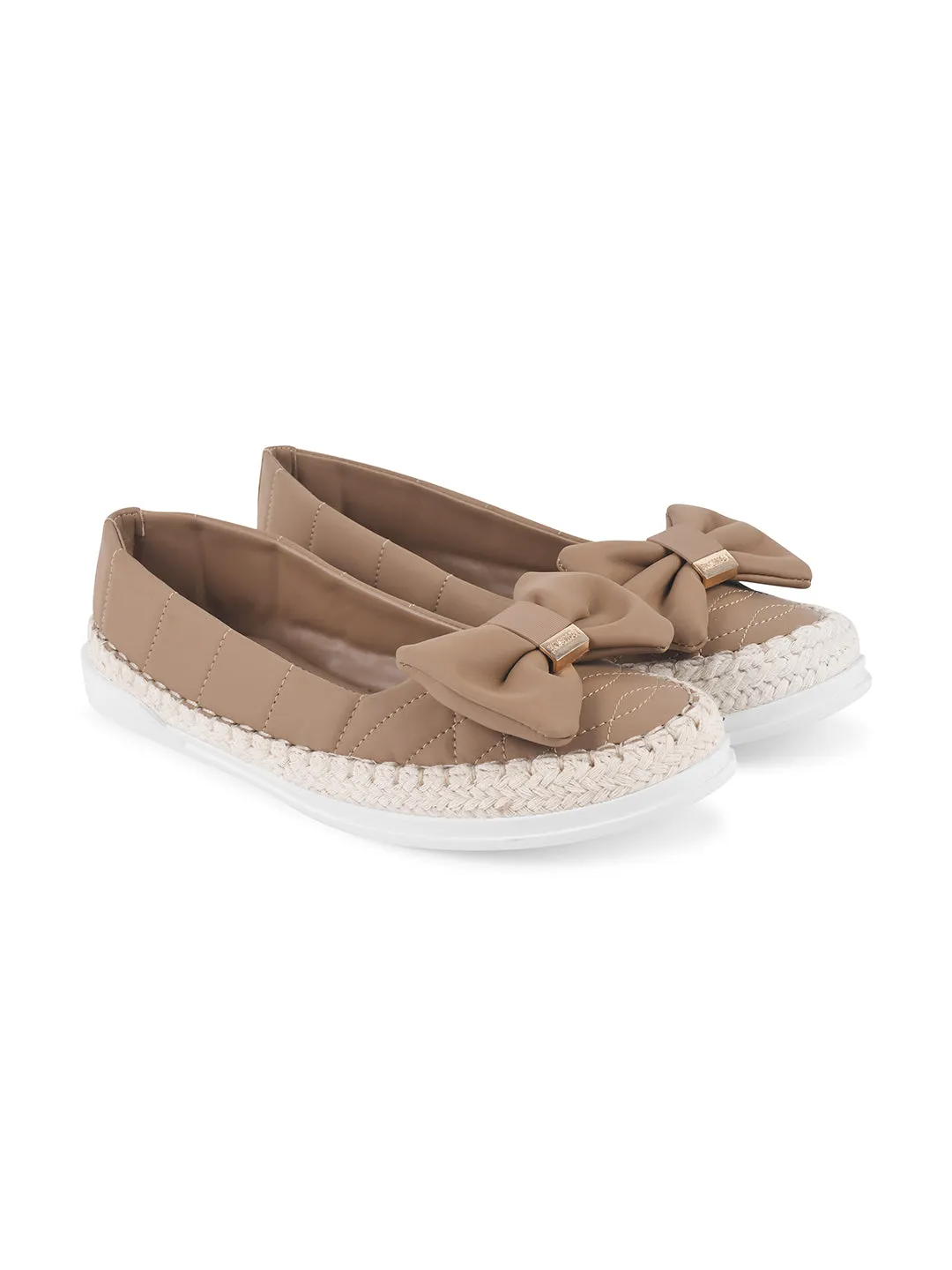 Espadrille Flats with Bow Detail